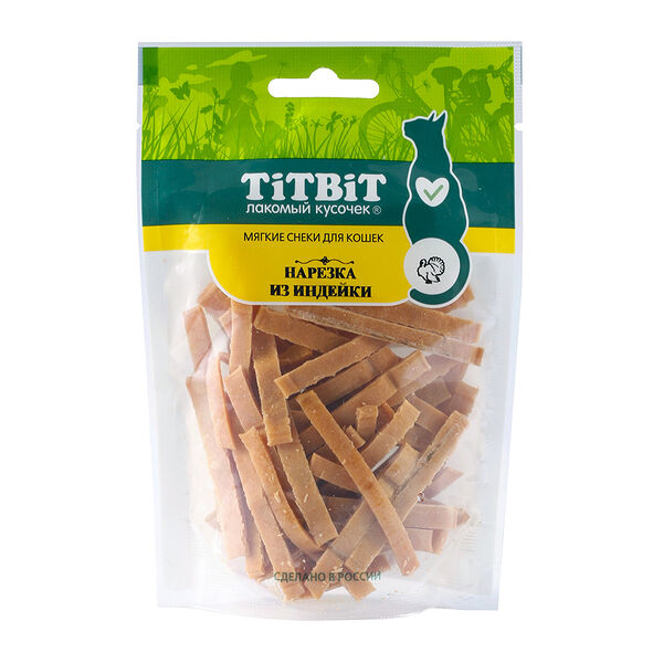 Лакомство для кошек Titbit нарезка из индейки 40 г