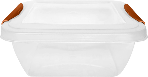 

Контейнер для продуктов Plast Team Helsinki, с защелками, квадратный 0.5 л
