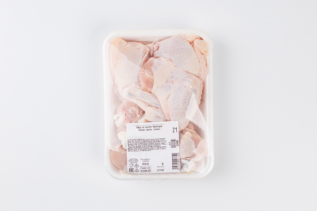 

Набор из цыплят-бройлеров (бедро, крыло, голень)