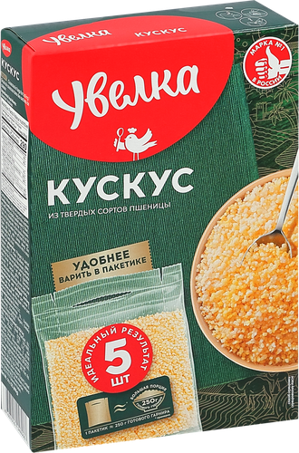 

Кускус Увелка в пакетиках для варки 5 шт х 80 г