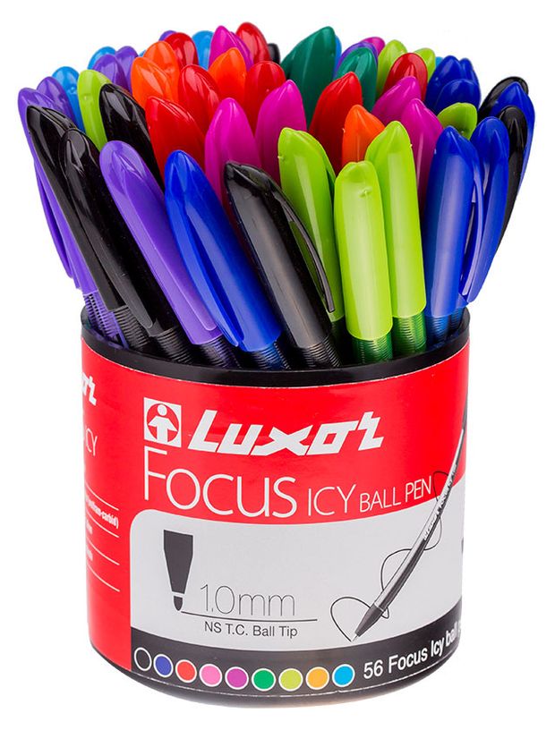 

Ручка шариковая LUXOR Focus icy, 1мм, Арт. 1760/56 DU, в ассортименте, 1 шт