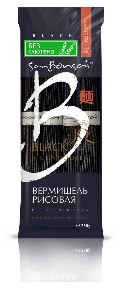

Макаронные изделия SanBonsai Вермишель из чёрного риса, 250 г