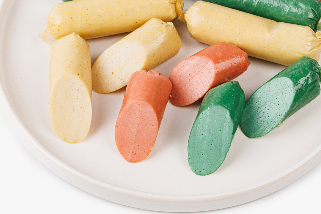 

Сосиски ВкусВилл куриные цветные 180 г