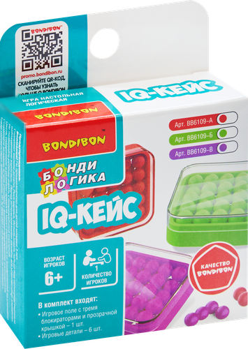 

Игра настольная Bondibon IQ-Элемент логическая в асоортименте