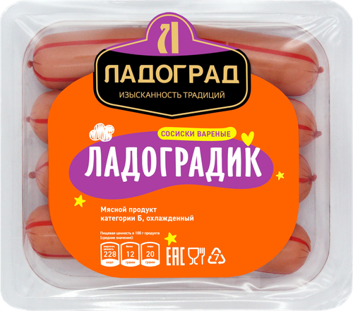 

Сосиски Ладоград Ладоградик 200 г