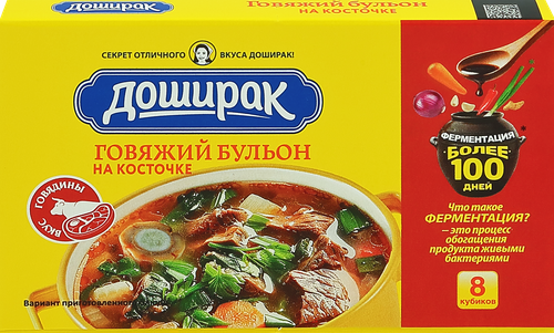 

Бульон Доширак Говяжий на косточке кубики 80 г