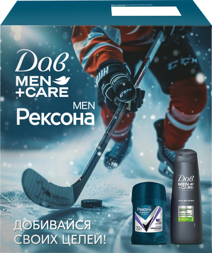 

Набор Рексона Men Дав Men Care Active Power: дезодорант-карандаш 50 мл, гель для душа 225 мл