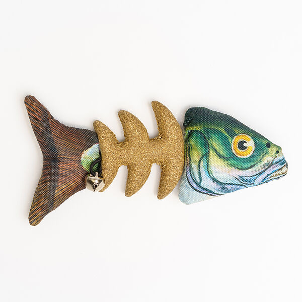 Игрушка Rurri для кошек Рыба с кошачьей мятой