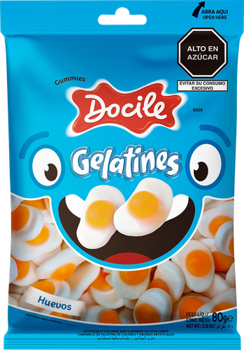 

Мармелад жевательный Docile Gelatines fried egg Яичница со вкусом персика 80 г