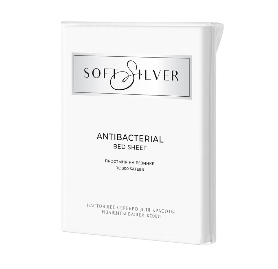 

Простыня на резинке Soft Silver Альпийский снег 180 х 200 х 25 см