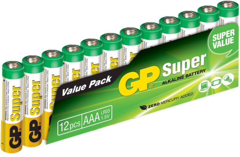 

Батарейки GP Batteries ААA 12шт