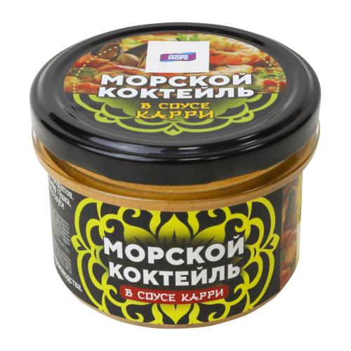 

Коктейль из морепродуктов Лунское море в соусе карри 180 г