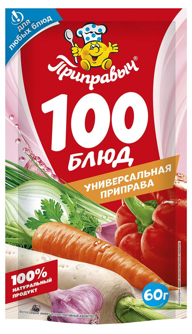 

Приправа универсальная Приправыч 100 блюд 60 г