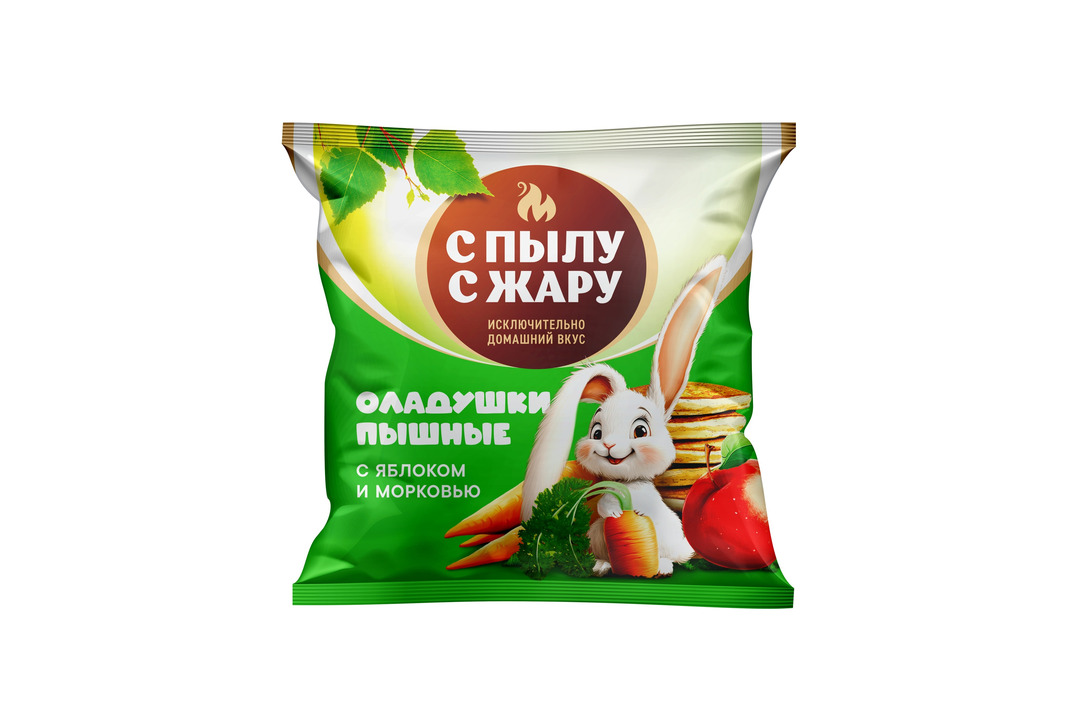 

Оладьи С пылу с жару с яблоком и морковью 240 г