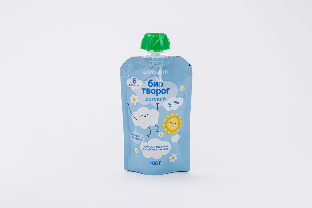 

Биотворог ВкусВилл детский 5% 100 г