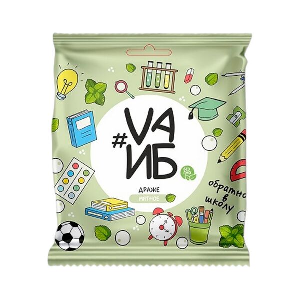 Драже МЯТНОЕ пак вес 75г Красный Пищевик Республика Беларусь