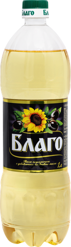 

Масло растительное Благо подсолнечно-оливковое 1 л