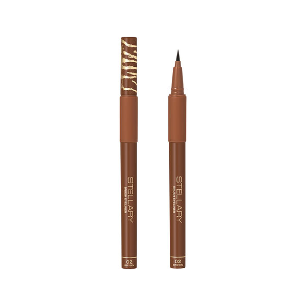 Подводка для глаз Stellary Brush Eyeliner с фетровым аппликатором 02 Коричневый