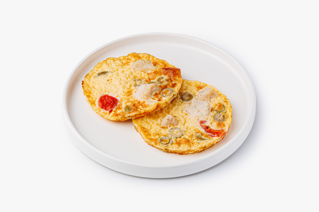 

Омлет ВкусВилл с куриным филе и оливками 120 г