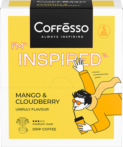 Кофе молотый Coffesso Inspired с ароматом манго и морошки 5 шт. по 10 г