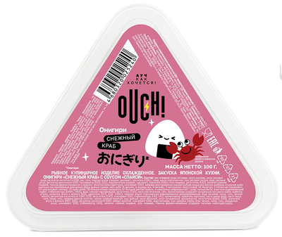 Онигири Ouch! Снежный краб с соусом Спайси 100 г