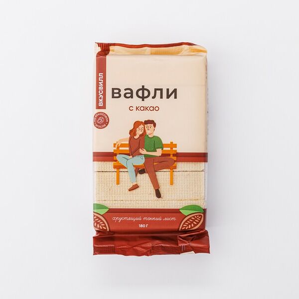 Вафли с какао ВкусВилл 180 г