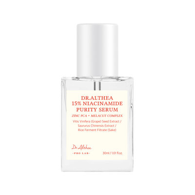 Сыворотка для лица Dr.Althea Чистота ниацинамида (Niacinamide purity) 15% с ниацинамидом и цинком 30 мл