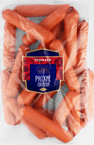 

Сосиски ПОМАРК Русские длинные ГОСТ, категория Б, весовые