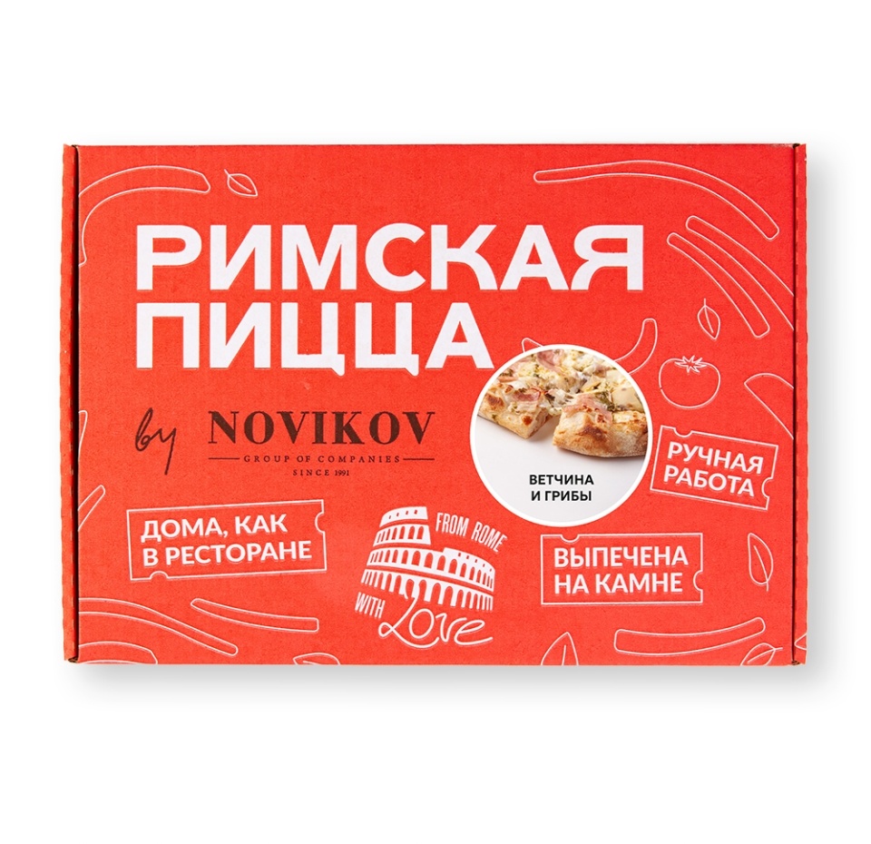 

Пицца Траттория Минисыроварня Римская Ветчина и грибы 20 х 25 см 360 г