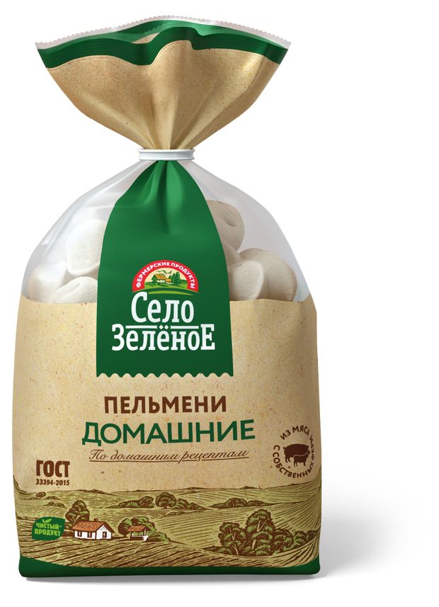 

Пельмени Село Зелёное домашние 800 г