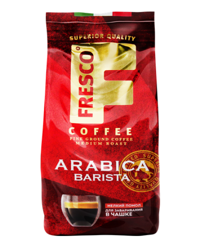 

Кофе молотый Fresco Arabica Barista для чашки натуральный жареный 100 г