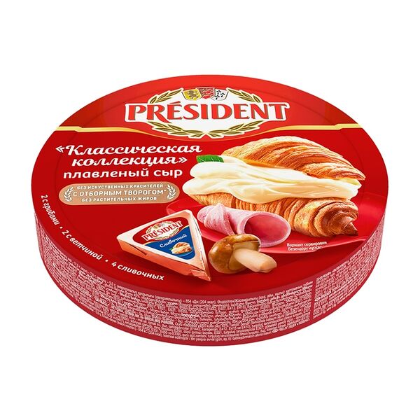 Сыр плавленый President Классическая коллекция 45% БЗМЖ 140 г
