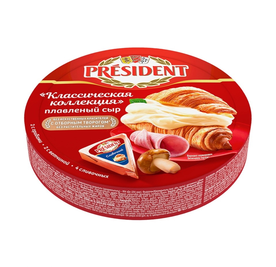 

Сыр плавленый President Классическая коллекция 45% БЗМЖ 140 г