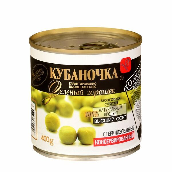 Горошек Кубаночка зеленый 400 г