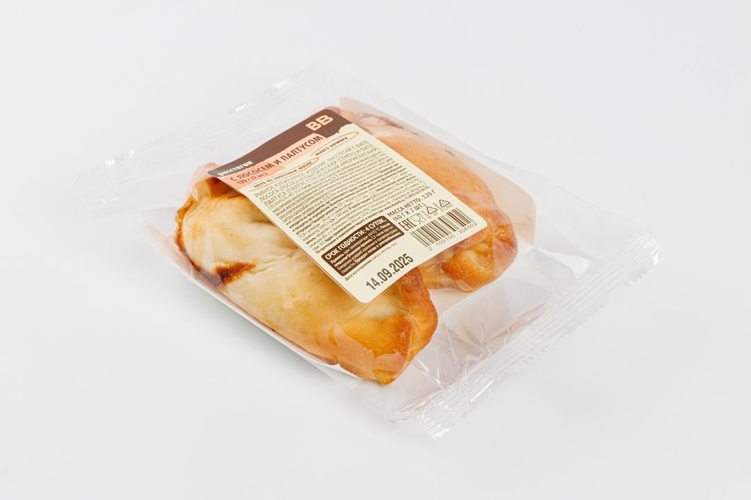 

Расстегаи ВкусВилл с лососем и палтусом 2 шт 120 г