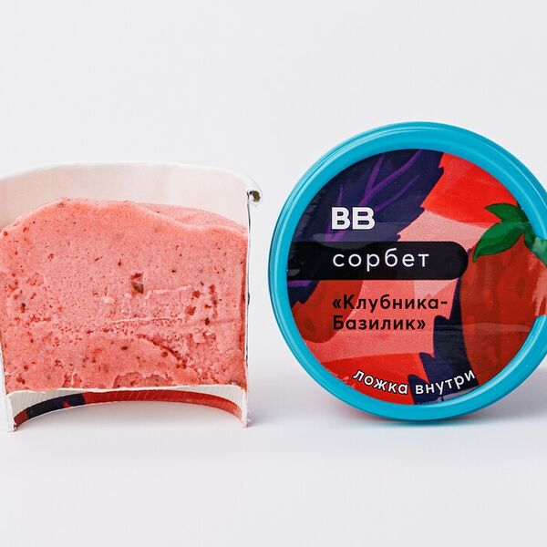Сорбет Вкусвилл клубника-базилик