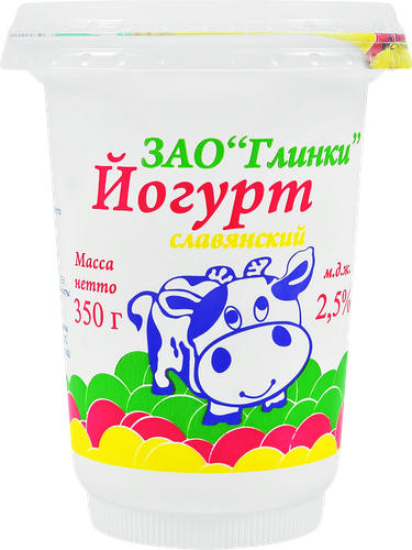 

Йогурт ГЛИНКИ Славянский Курага, злаки 2,5%, бзмж 350 г