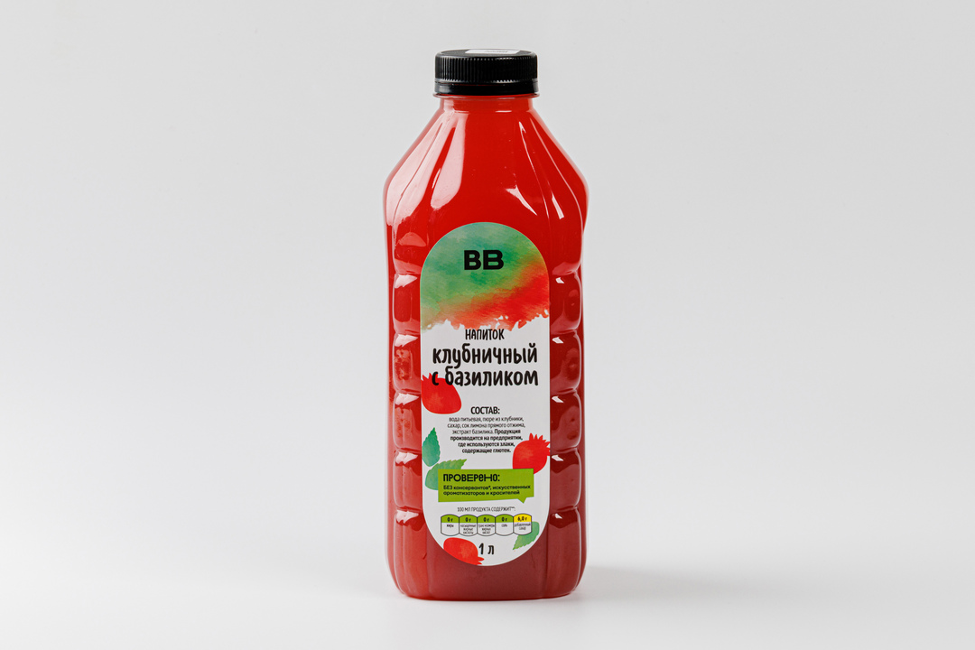 

Напиток ВкусВилл клубничный с базиликом 1 л