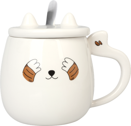 

Кружка Homeclub Kitty с ложкой керамика 420 мл арт. LS-801