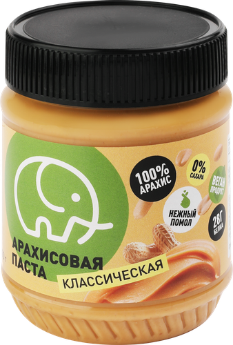 

Паста арахисовая Зелёный Слон Классическая 300 г