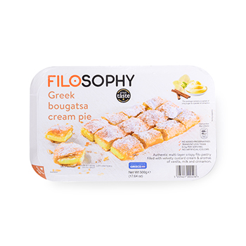 

Пирог греческий Ioniki традиционный с кремом Бугаца 500 г Греция