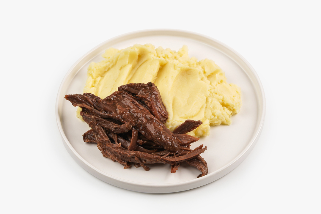 

Рваная говядина ВкусВилл с картофельным пюре 250 г