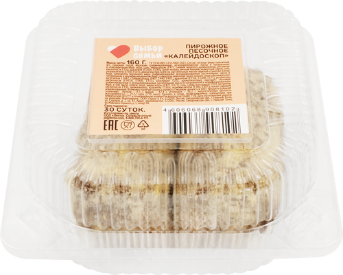 

Пирожное Выбор семьи песочное Калейдоскоп 160 г