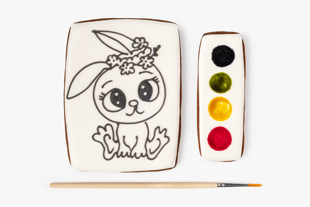 

Набор из пряников ВкусВилл для раскрашивания Вкусная Акварель дизайн рисунка в ассортименте 130 г