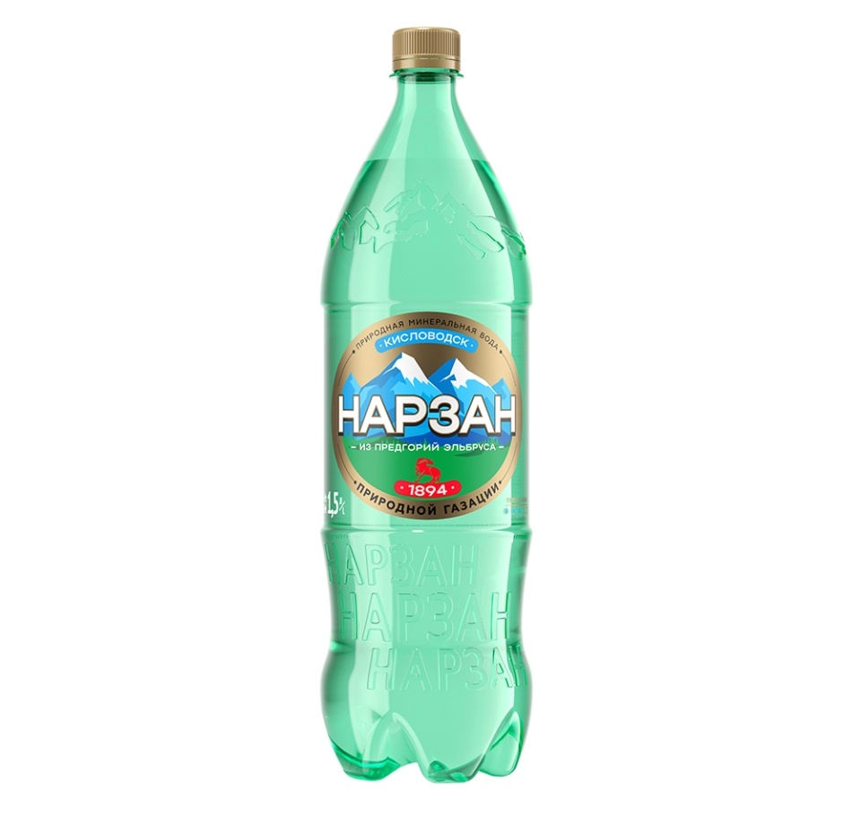 

Вода минеральная Нарзан природной газации 1.5 л