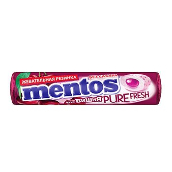 Жевательная резинка Mentos Чистая Свежесть (Pure Fresh) Вишня 15.5 г