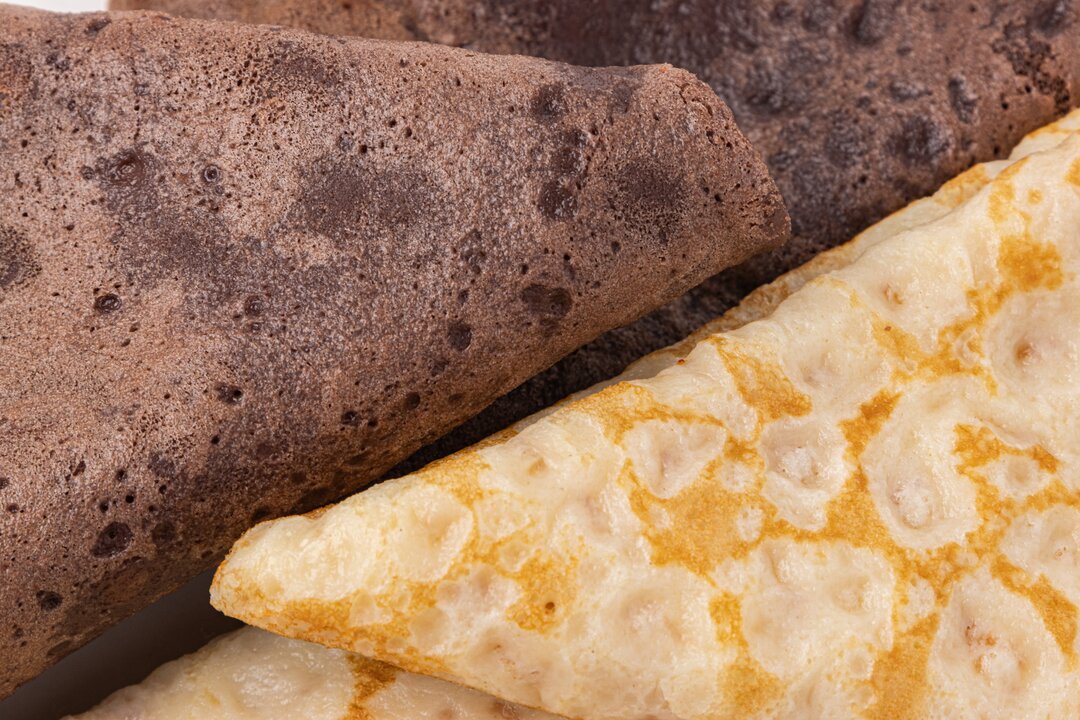 

Блины ВкусВилл ассорти пшеничные и шоколадные 200 г