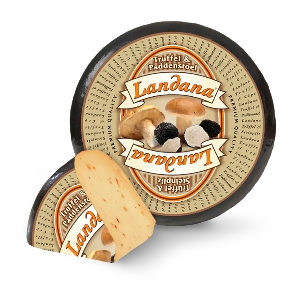 

Сыр полутвёрдый Landana с трюфелем и грибами 50% весовой