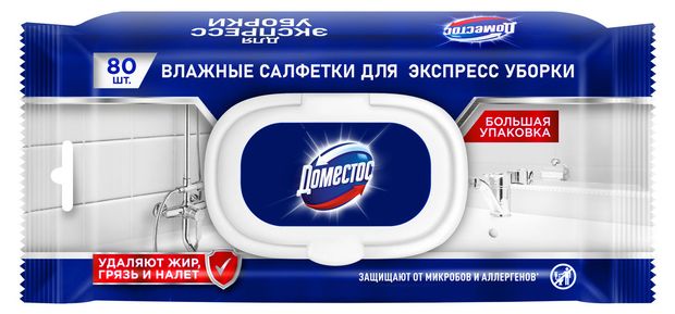 

Влажные салфетки Доместос для экспресс уборки 80 шт.