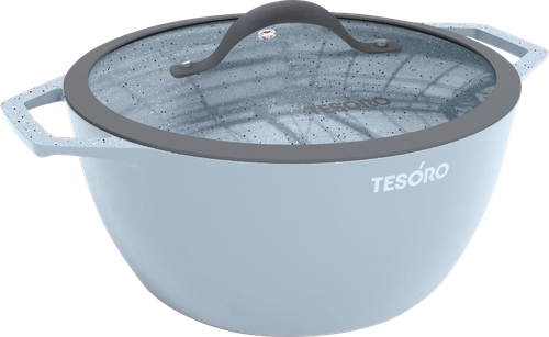 

Кастрюля Tesoro Garda Induction total cyan с крышкой 4 л Арт. TGD0240tci
